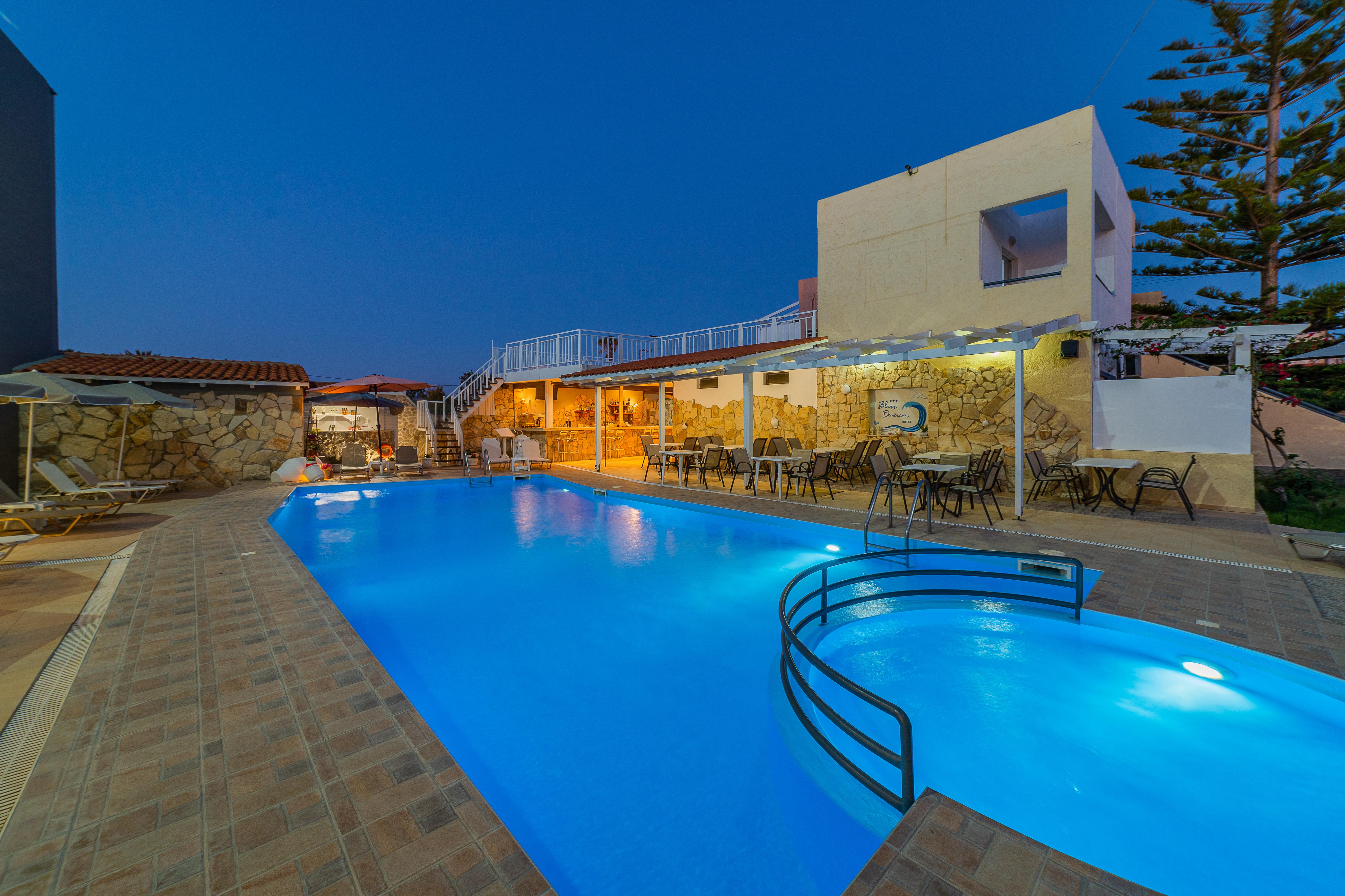 Blue Dream Hotel Sztavroménosz Kültér fotó